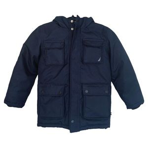 NAUTICA Boys Heavyweight Water Resistant Hooded Snorkel Jacket Youth S (4)